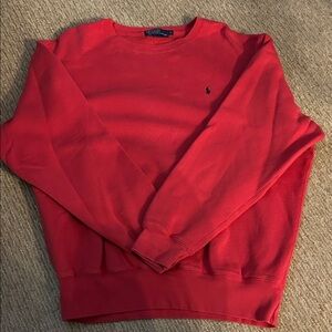 Ralph Lauren Men's Vibrant Red Crewneck Sweater